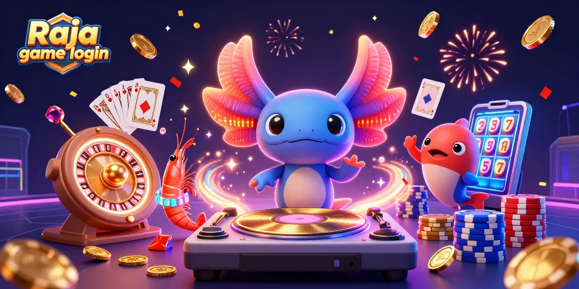 Experience the excitement of Raja game login with vibrant animations of casino fun.