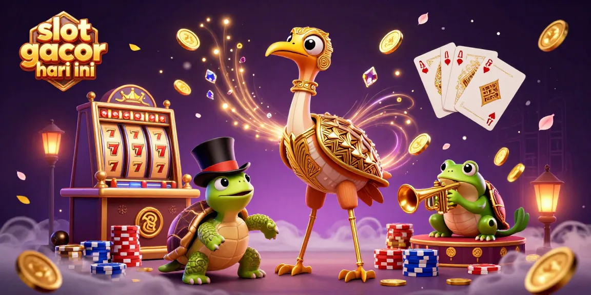 Spin the slots with excitement at slot gacor hari ini featuring vibrant characters and dynamic casino elements.