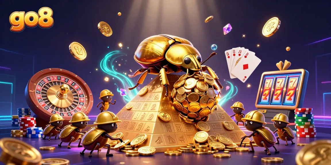 Engage with go8's dynamic casino experience featuring golden coins and thrilling gameplay.